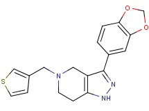 3-(1,3-benzodioxol-5-yl)-5-(3-thienylmethyl)-4,5,6,7-tetrahydro-1H-pyrazolo[4,3-c]pyridine
