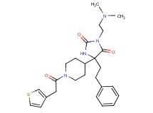 3-[2-(dimethylamino)ethyl]-5-(2-phenylethyl)-5-[1-(3-thienylacetyl)-4-piperidinyl]-2,4-imidazolidinedione