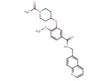 3-[(1-acetyl-4-piperidinyl)oxy]-4-methoxy-N-(6-quinolinylmethyl)benzamide