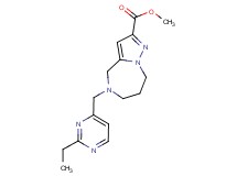 methyl 5-[(2-ethylpyrimidin-4-yl)methyl]-5,6,7,8-tetrahydro-4H-pyrazolo[1,5-a][1,4]diazepine-2-carboxylate