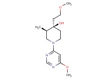 (3R*,4R*)-4-(2-methoxyethyl)-1-(6-methoxy-4-pyrimidinyl)-3-methyl-4-piperidinol