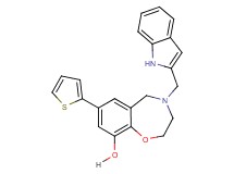 4-(1H-indol-2-ylmethyl)-7-(2-thienyl)-2,3,4,5-tetrahydro-1,4-benzoxazepin-9-ol