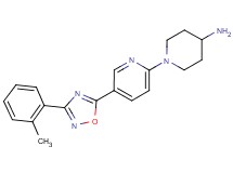 1-{5-[3-(2-methylphenyl)-1,2,4-oxadiazol-5-yl]pyridin-2-yl}piperidin-4-amine