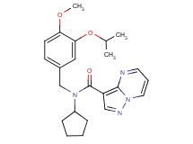 N-cyclopentyl-N-(3-isopropoxy-4-methoxybenzyl)pyrazolo[1,5-a]pyrimidine-3-carboxamide