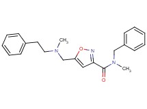 N-benzyl-N-methyl-5-{[methyl(2-phenylethyl)amino]methyl}isoxazole-3-carboxamide