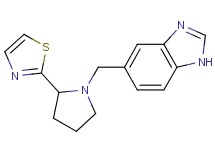 5-{[2-(1,3-thiazol-2-yl)-1-pyrrolidinyl]methyl}-1H-benzimidazole bis(trifluoroacetate)
