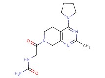 N-{2-[2-methyl-4-(1-pyrrolidinyl)-5,8-dihydropyrido[3,4-d]pyrimidin-7(6H)-yl]-2-oxoethyl}urea