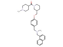 N-methyl-1-[4-({1-[(1-methyl-4-piperidinyl)carbonyl]-3-piperidinyl}methoxy)phenyl]-N-(1-naphthylmethyl)methanamine