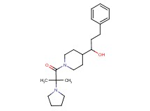 1-{1-[2-methyl-2-(1-pyrrolidinyl)propanoyl]-4-piperidinyl}-3-phenyl-1-propanol