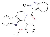 1-(2-methoxyphenyl)-2-[(2-methyl-4,5,6,7-tetrahydro-2H-indazol-3-yl)carbonyl]-2,3,4,9-tetrahydro-1H-beta-carboline