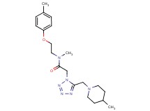 N-methyl-N-[2-(4-methylphenoxy)ethyl]-2-{5-[(4-methyl-1-piperidinyl)methyl]-1H-tetrazol-1-yl}acetamide