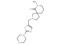 7-methyl-2-[(2-morpholin-4-yl-1,3-thiazol-5-yl)methyl]-2,7-diazaspiro[4.5]decan-6-one