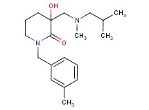 3-hydroxy-3-{[isobutyl(methyl)amino]methyl}-1-(3-methylbenzyl)-2-piperidinone