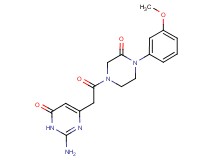 2-amino-6-{2-[4-(3-methoxyphenyl)-3-oxopiperazin-1-yl]-2-oxoethyl}pyrimidin-4(3H)-one
