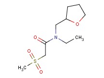 N-ethyl-2-(methylsulfonyl)-N-(tetrahydrofuran-2-ylmethyl)acetamide