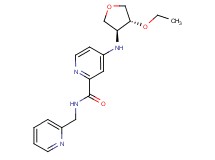 4-{[(3S*,4R*)-4-ethoxytetrahydro-3-furanyl]amino}-N-(2-pyridinylmethyl)-2-pyridinecarboxamide