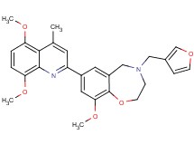 7-(5,8-dimethoxy-4-methyl-2-quinolinyl)-4-(3-furylmethyl)-9-methoxy-2,3,4,5-tetrahydro-1,4-benzoxazepine