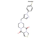(5aR,11aR)-7-{[1-(4-fluorophenyl)-1H-pyrazol-4-yl]methyl}tetrahydro-1H-pyrazino[1,2-a][1,3]thiazolo[3,4-d]pyrazine-5,11(5aH,11aH)-dione