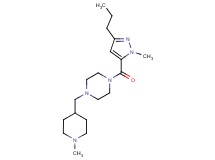 1-[(1-methyl-4-piperidinyl)methyl]-4-[(1-methyl-3-propyl-1H-pyrazol-5-yl)carbonyl]piperazine