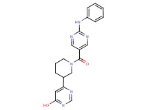 6-{1-[(2-anilino-5-pyrimidinyl)carbonyl]-3-piperidinyl}-4-pyrimidinol