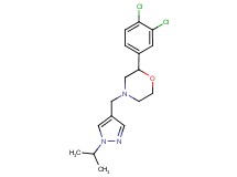 2-(3,4-dichlorophenyl)-4-[(1-isopropyl-1H-pyrazol-4-yl)methyl]morpholine