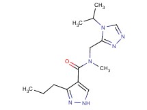 N-[(4-isopropyl-4H-1,2,4-triazol-3-yl)methyl]-N-methyl-3-propyl-1H-pyrazole-4-carboxamide