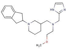 N-{[1-(2,3-dihydro-1H-inden-2-yl)-3-piperidinyl]methyl}-N-(1H-imidazol-2-ylmethyl)-2-methoxyethanamine