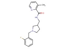 N-{[1-(2-fluorobenzyl)pyrrolidin-3-yl]methyl}-3-methylpyridine-2-carboxamide