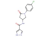 N-[1-(4-chlorophenyl)-5-oxopyrrolidin-3-yl]-1H-pyrazole-4-carboxamide