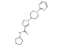 N-cyclopentyl-1-(1-pyrimidin-2-ylpiperidin-4-yl)-1H-1,2,3-triazole-4-carboxamide