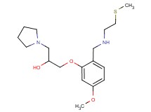 1-[5-methoxy-2-({[2-(methylthio)ethyl]amino}methyl)phenoxy]-3-(1-pyrrolidinyl)-2-propanol