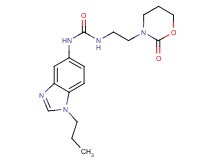 N-[2-(2-oxo-1,3-oxazinan-3-yl)ethyl]-N'-(1-propyl-1H-benzimidazol-5-yl)urea
