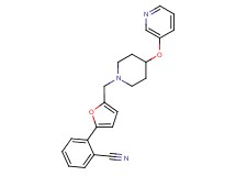 2-(5-{[4-(pyridin-3-yloxy)piperidin-1-yl]methyl}-2-furyl)benzonitrile