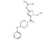 N-{1-[(1-ethyl-3-isobutyl-1H-pyrazol-5-yl)carbonyl]-4-piperidinyl}-2-pyridinamine