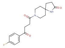 8-[4-(4-fluorophenyl)-4-oxobutanoyl]-1,8-diazaspiro[4.5]decan-2-one