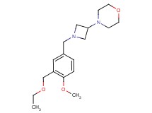 4-{1-[3-(ethoxymethyl)-4-methoxybenzyl]azetidin-3-yl}morpholine