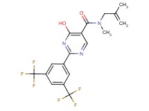 2-[3,5-bis(trifluoromethyl)phenyl]-4-hydroxy-N-methyl-N-(2-methylprop-2-en-1-yl)pyrimidine-5-carboxamide