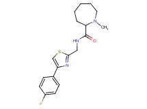 N-{[4-(4-fluorophenyl)-1,3-thiazol-2-yl]methyl}-1-methyl-2-azepanecarboxamide