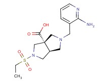 (3aS*,6aS*)-2-[(2-aminopyridin-3-yl)methyl]-5-(ethylsulfonyl)hexahydropyrrolo[3,4-c]pyrrole-3a(1H)-carboxylic acid