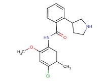 N-(4-chloro-2-methoxy-5-methylphenyl)-2-(3-pyrrolidinyl)benzamide