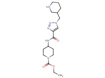 ethyl 4-({[1-(piperidin-3-ylmethyl)-1H-1,2,3-triazol-4-yl]carbonyl}amino)piperidine-1-carboxylate