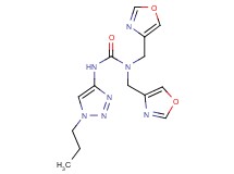N,N-bis(1,3-oxazol-4-ylmethyl)-N'-(1-propyl-1H-1,2,3-triazol-4-yl)urea