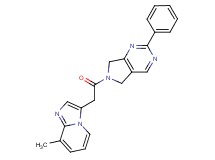 6-[(8-methylimidazo[1,2-a]pyridin-3-yl)acetyl]-2-phenyl-6,7-dihydro-5H-pyrrolo[3,4-d]pyrimidine