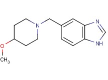 5-[(4-methoxy-1-piperidinyl)methyl]-1H-benzimidazole bis(trifluoroacetate)