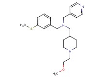 1-[1-(2-methoxyethyl)-4-piperidinyl]-N-[3-(methylthio)benzyl]-N-(4-pyridinylmethyl)methanamine