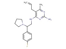 5-allyl-N~4~-[2-(4-fluorophenyl)-2-pyrrolidin-1-ylethyl]-6-methylpyrimidine-2,4-diamine