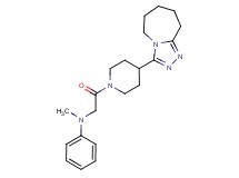N-methyl-N-{2-oxo-2-[4-(6,7,8,9-tetrahydro-5H-[1,2,4]triazolo[4,3-a]azepin-3-yl)-1-piperidinyl]ethyl}aniline