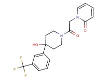 1-(2-{4-hydroxy-4-[3-(trifluoromethyl)phenyl]piperidin-1-yl}-2-oxoethyl)pyridin-2(1H)-one