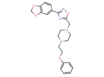 1-{[3-(1,3-benzodioxol-5-yl)-1,2,4-oxadiazol-5-yl]methyl}-4-(2-phenoxyethyl)piperazine