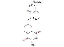 (3S,9aR)-3-methyl-8-(8-quinolinylmethyl)tetrahydro-2H-pyrazino[1,2-a]pyrazine-1,4(3H,6H)-dione
